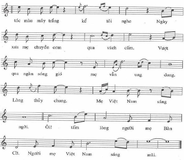 Sheet nhạc Người Mẹ 2